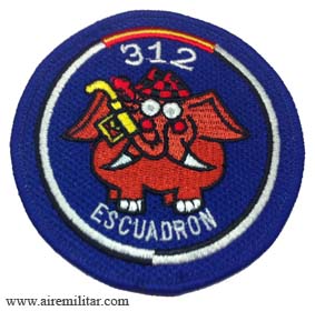 Escudo bordado escuadron 312 Ejercito del Aire